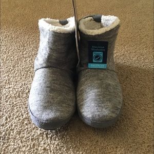 New Gray Memory Foam Slippers